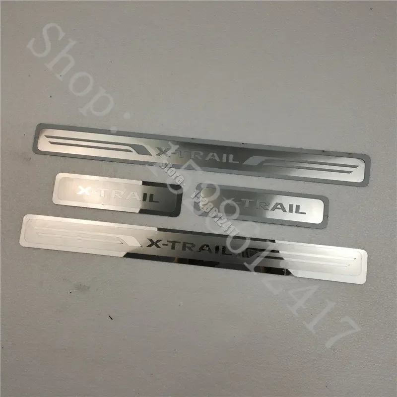 for Nissan X-Trail X Trail T33 Rogue 2021 2022-2024 Sticker Door Sill Scuff Plate Guards Threshold Pedal Trim Car Accessories