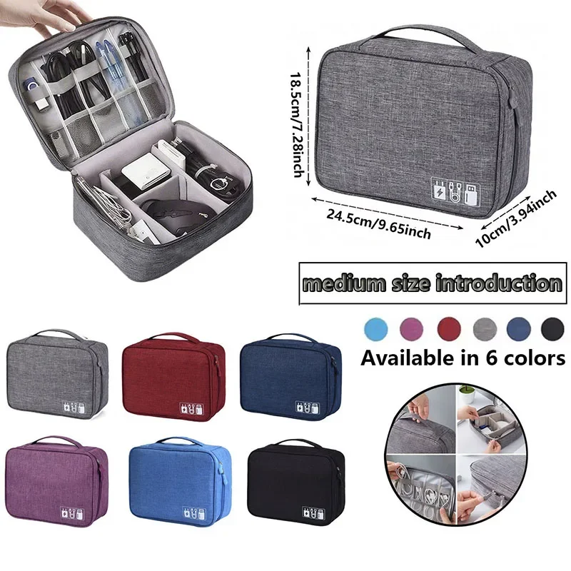 Cable Organizer Bag for Travel - Tech Accessories Travel Organizer Pouch recension och pris