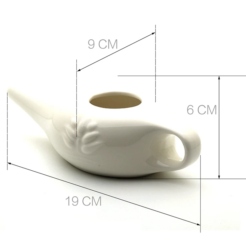 250Ml Ceramic Neti Pot Nose Cleaning Pot Durable Leakproof Spout Pot For Nasal Rinsing Nose Washing Men And Women