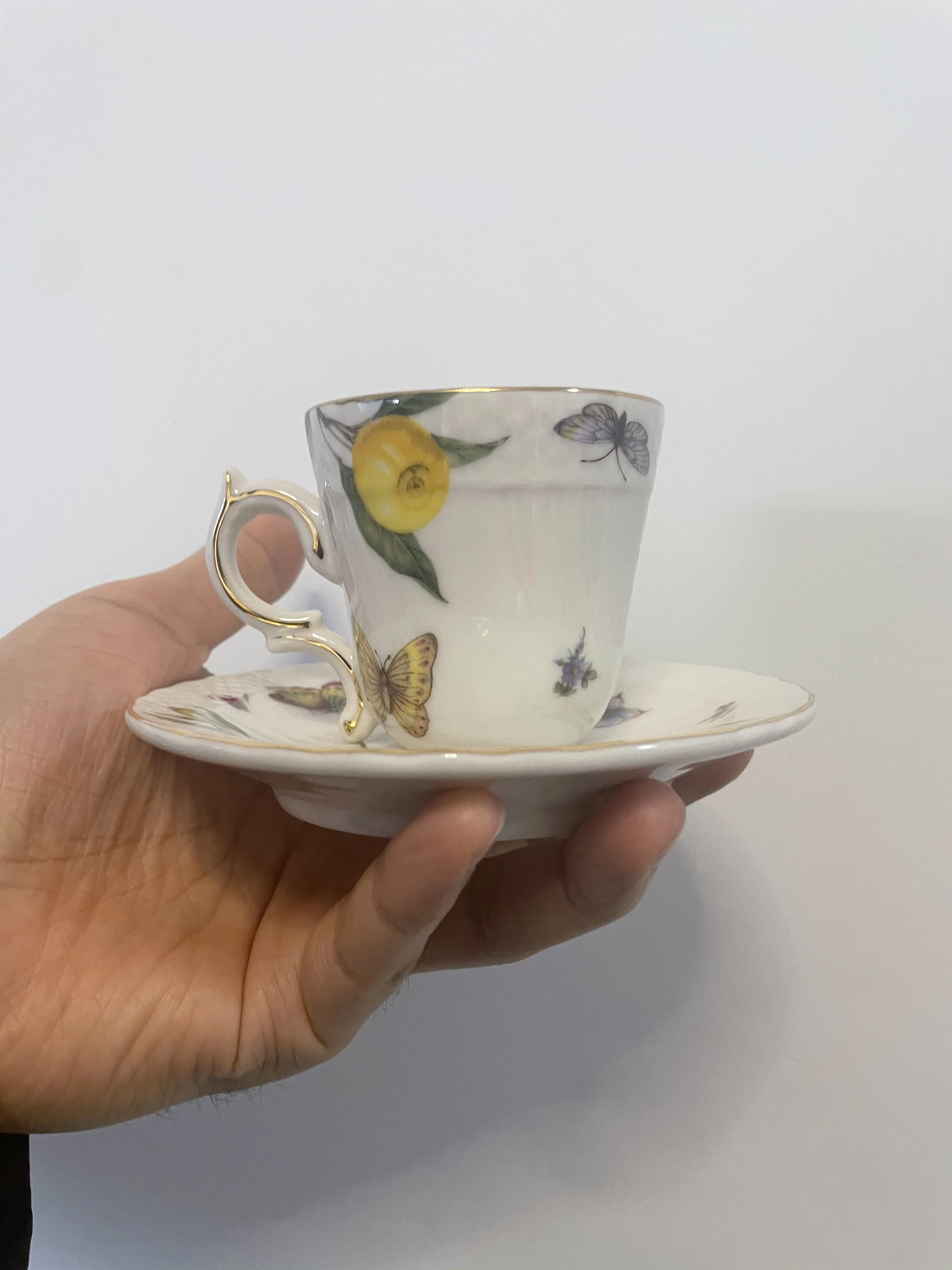 Lemon Cup Teapot Espresso Cups Europe Tea Cup And Saucers Set Ceramic Mug Coffee Cup Set With Dessert Plate Spoon Drinkware
