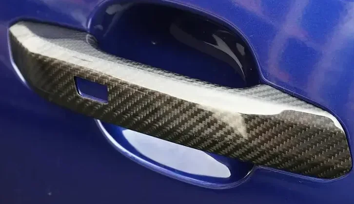 Add On Style Real Carbon Fiber Door Handle Cover For Audi A4 B9 S4 RS4 A5 S5 RS5 Q5L 4Door 2017-2019 W/NO Sensor Hole