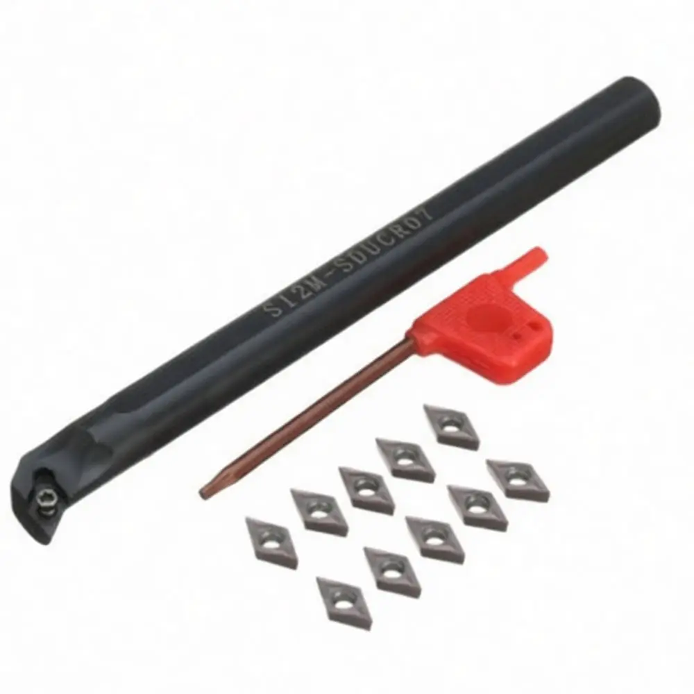 For LEGU Lathe Tool Kit S12M SDUCR07 Boring Bar With DCMT070204 Inserts And Wrench For Effective Mechanical Workshop Use