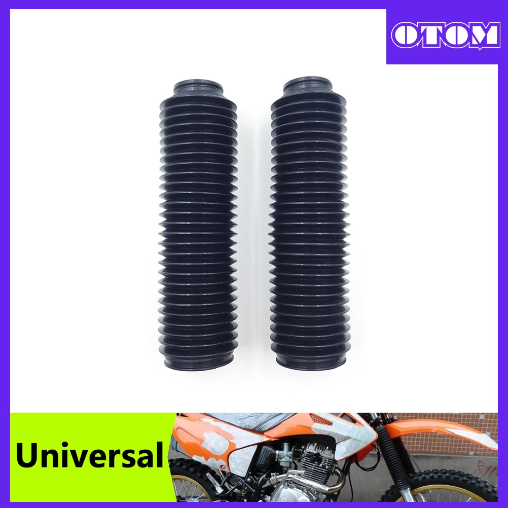 Motorcycle Fork Cover Gaiters Boots Front Shock Absorbing Dust Rubber Sleeve Off-Road For CRF XR KLX DT SX Universal Motocross