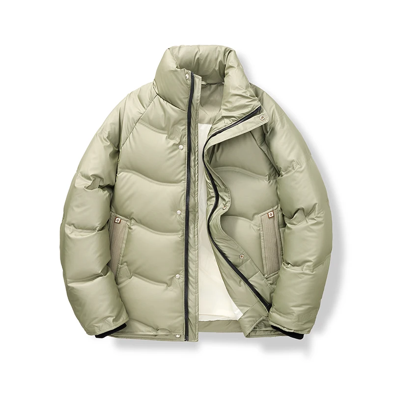 

Winter Fashion New Men Hiking Down Jacket Casual Stand Collar Parkas Coats Quality Comfortable Male Outerwear Outdoor Windproof