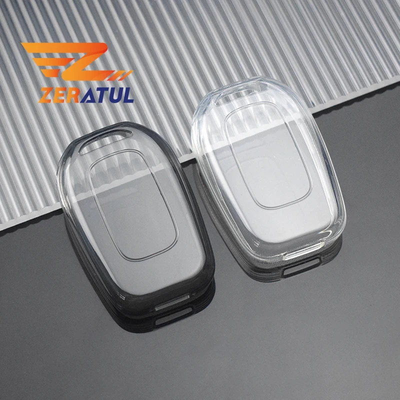 Transparent TPU Key Case for Renault Duster Dokker Logan Stepway Clio 5 SS2 TWingo for Dacia Sandero Stepway Logan Duster Cover