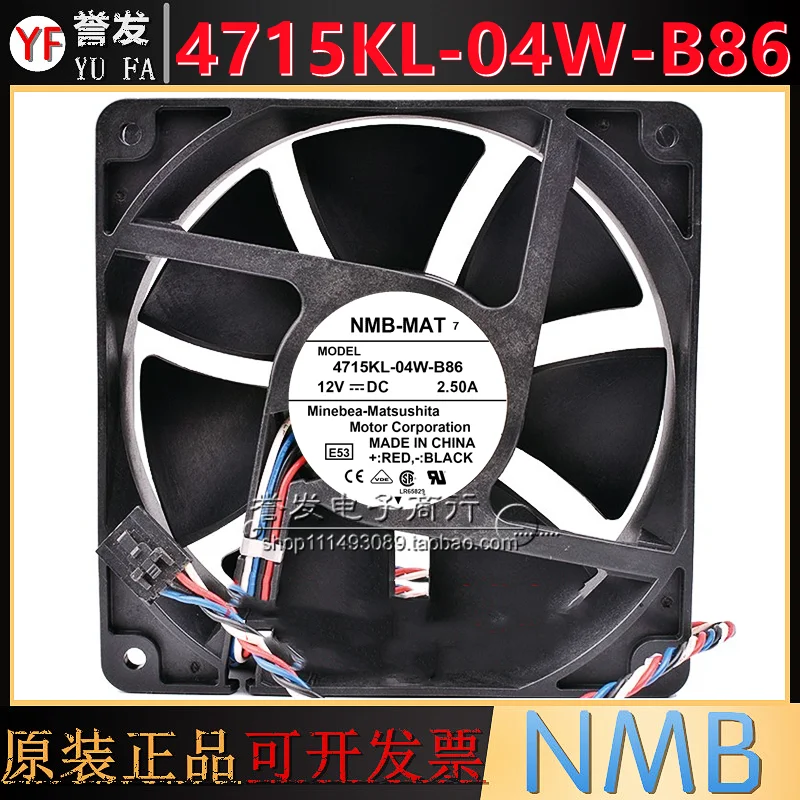 BARU ASLI 4715KL-04W-B86 12V 2.5A 12038 120x120x38mm KIPAS PENDINGIN RADIATOR