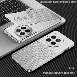 Case For Oneplus 12 Aluminum Alloy Heat Dissipation Cooling Metal Honeycomb Holes Breathable Cover For Oneplus 12 One Plus 1+12