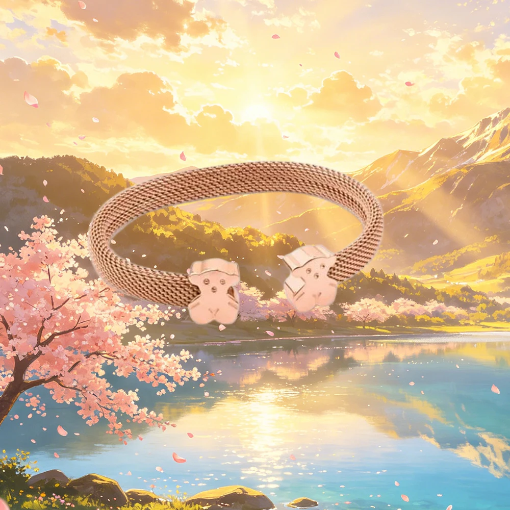 

Браслет из серебра 925 пробы с милым медвежонком, очаровательный дизайн, подарок для девушки