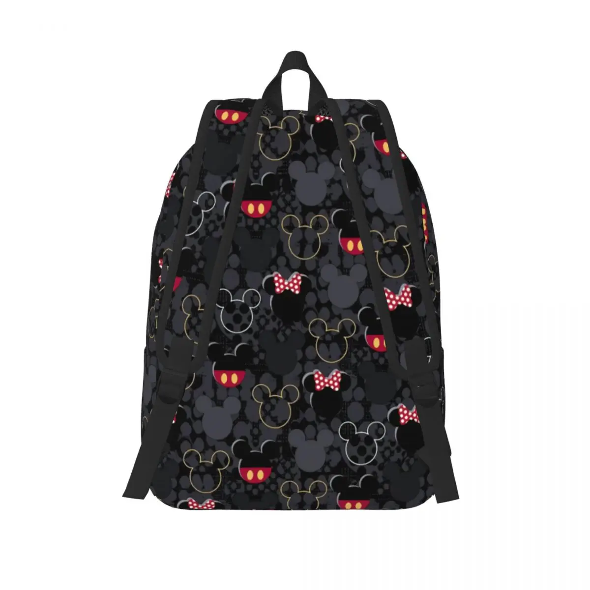 Mochila personalizada con dibujos animados de Mickey Mouse para hombre y mujer, bolsa para ordenador portátil a la moda para estudiantes universitarios