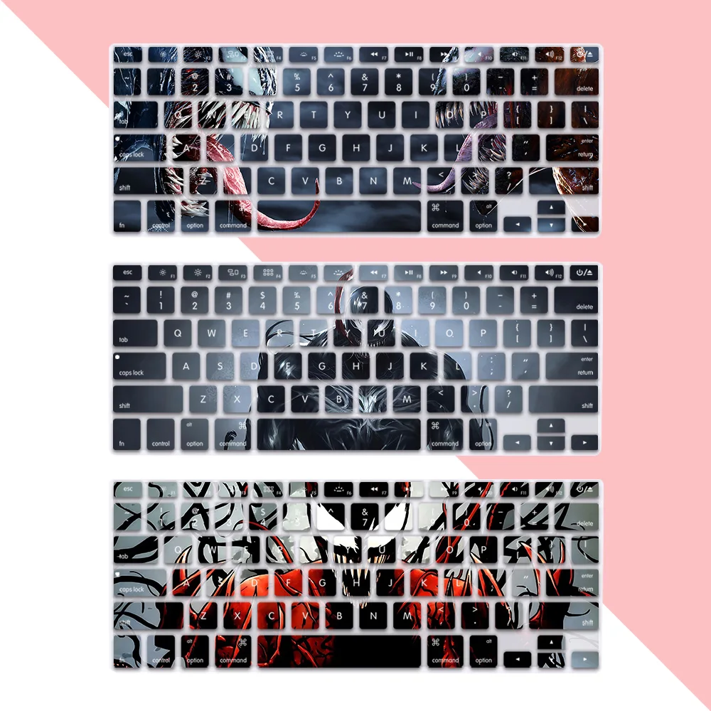 

Venoms US Layout Soft Silicone Keyboard Cover for Macbook pro A1278 A1286 Retina A1425 A1502 A1398 Air A1369 A1466