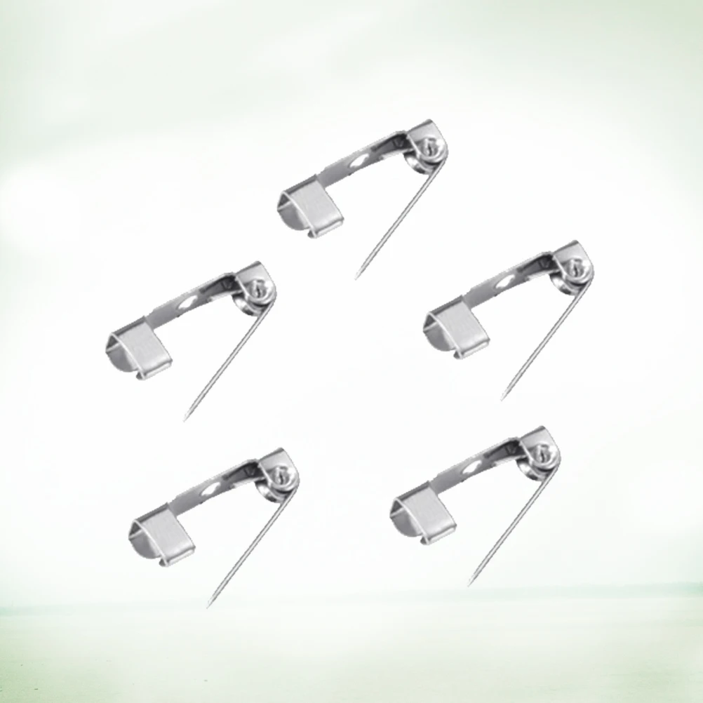 

Small Safety Pin Back Pins Dedicated Clasp Brooch Belly Bars Sterling Silver Name