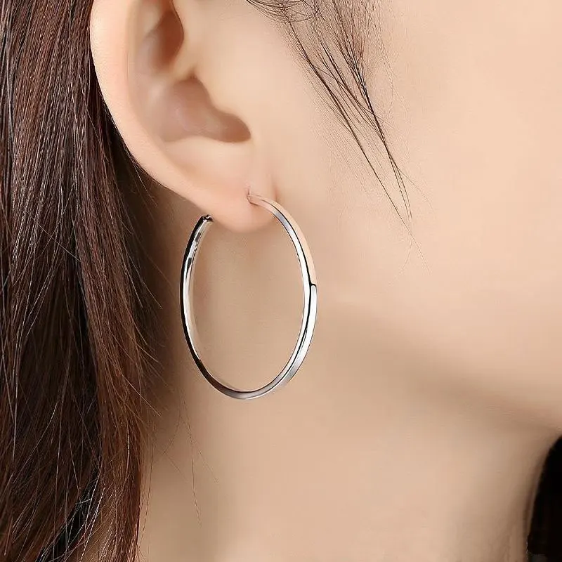 Neue modische Creolen für Damen, luxuriöser Qualitätsschmuck, Großhandel, Trendschmuck, 30–60 mm, ALC009 – Detail 11