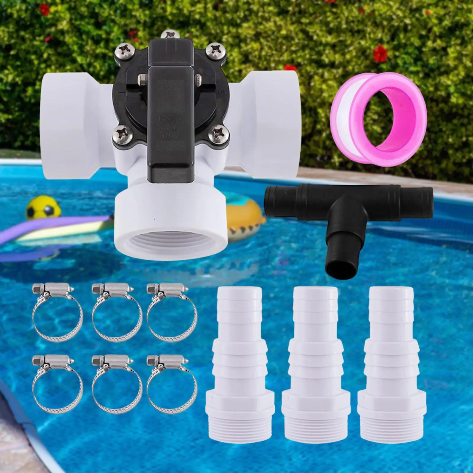 

3 Ways Diverter Valve Pool Hoses Connection for Pools and Spas Water Tank