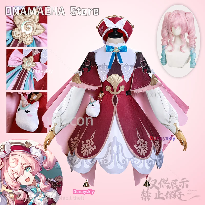 

Hyacine Game Honkai Star Rail Косплей Аниме Костюм Каваи Платье Лолита Шляпа Реквизит Розовый Зеленый Парики Для Девочек Женщина Индивидуальные