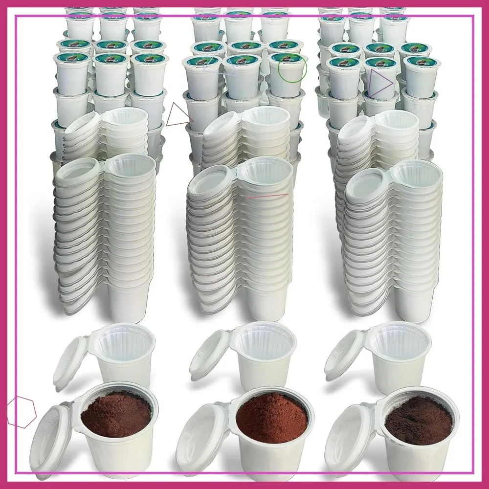 

Reusable K Cups - Hold 50% More Coffee, Universal Brewer Compatibility, Recyclable Up to 5 Times | 240 Pack Green