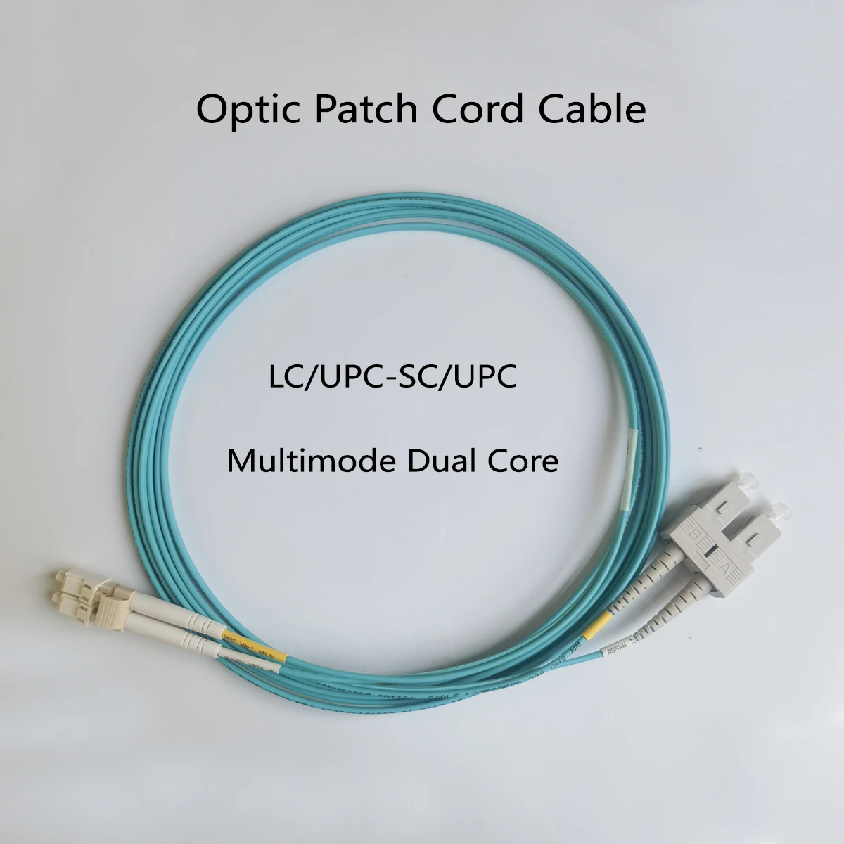 OM3 Fiber Optic Patch Cable LC/UPC To SC/UPC LSZH 2M(3.0mm) /3M(2.0mm) Duplex Mode Indoor FTTH Multimode Extension Cord