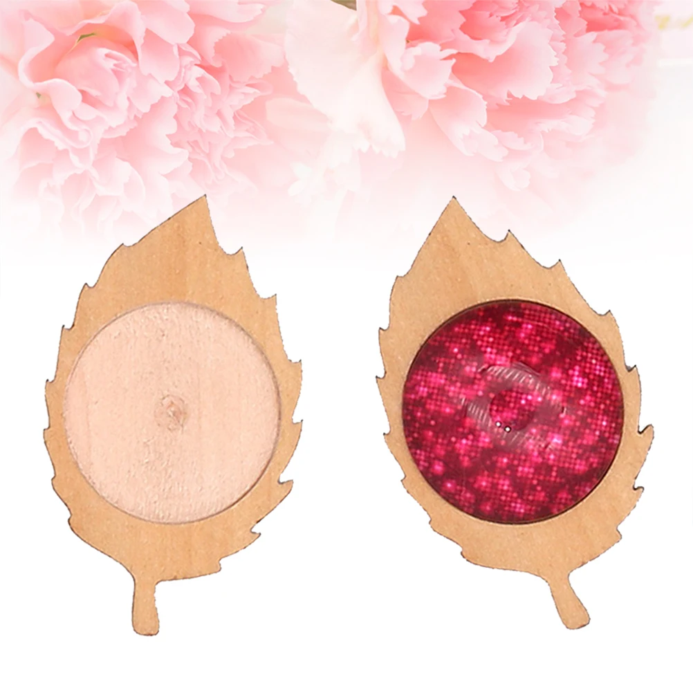 

30 Pcs Gemstone Wood Base Pendant Tray Durable Jewelry Making Accessories Round Charms Keychain Crafting Materials
