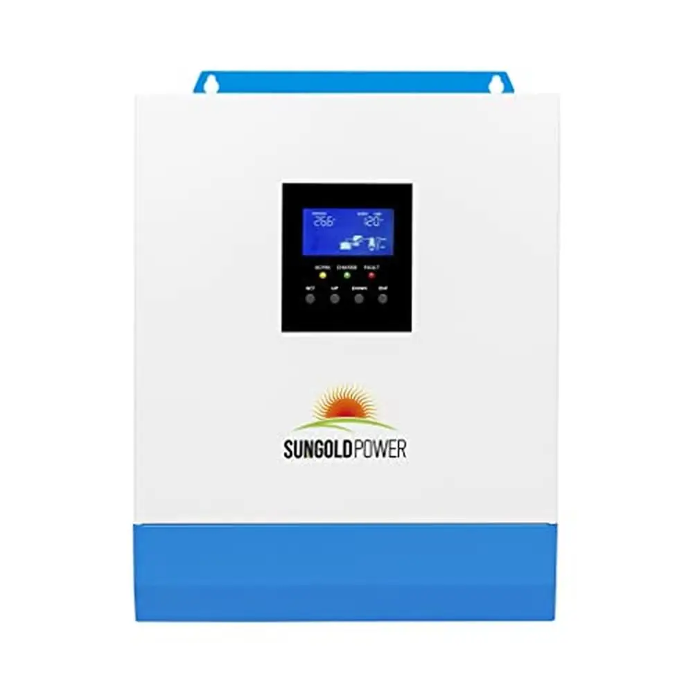 3000W Hybrid Solar Inverter 24V 120Vac AC Input/Output 80A MPPT Solar Charger 40A AC Charger LCD Display Lithium Battery