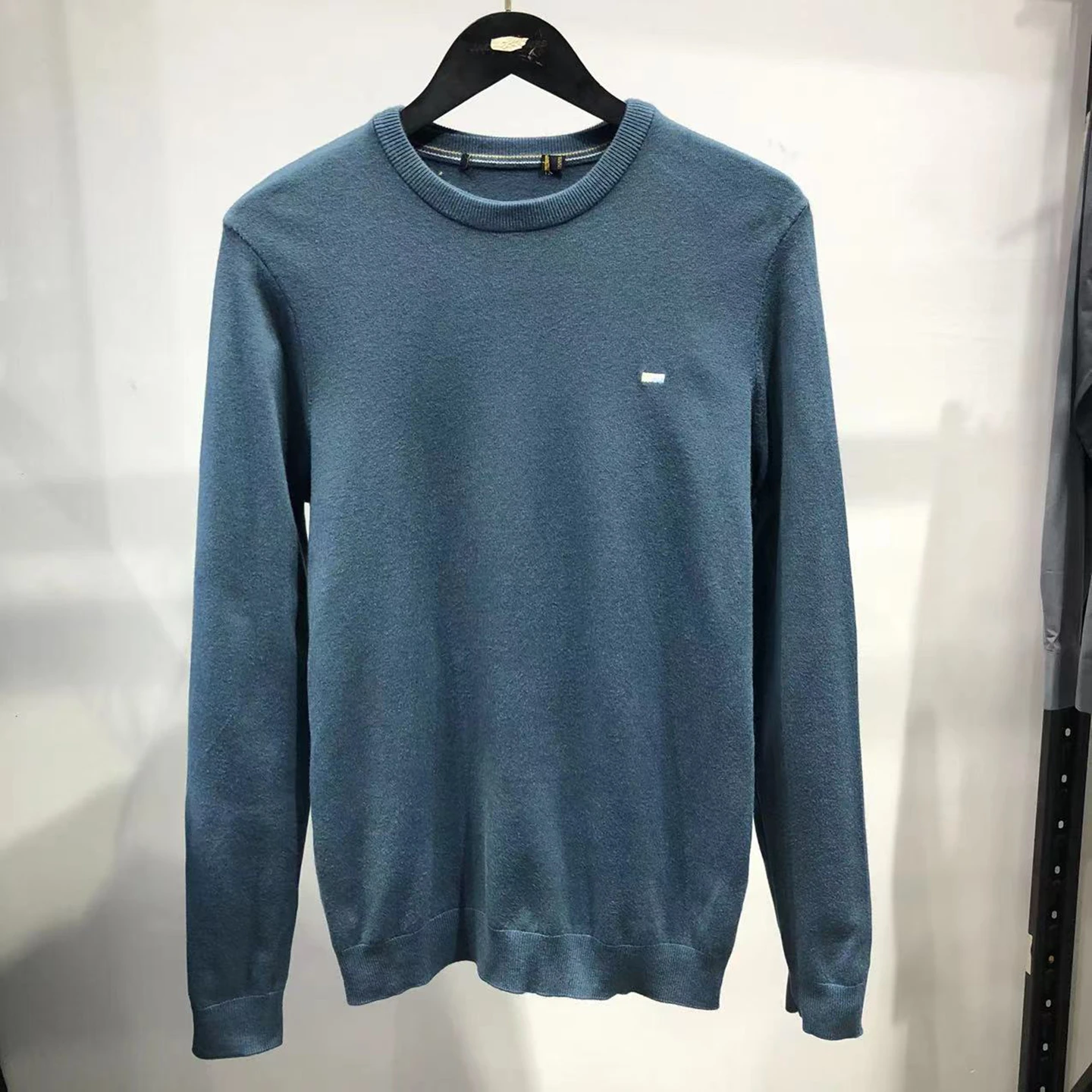 

Men's Mid-Thi Knitted Wool Sweater round Ne Autumn Winter Faion Elastic Casual Comfortable Warm Breathable Elastic Knit...