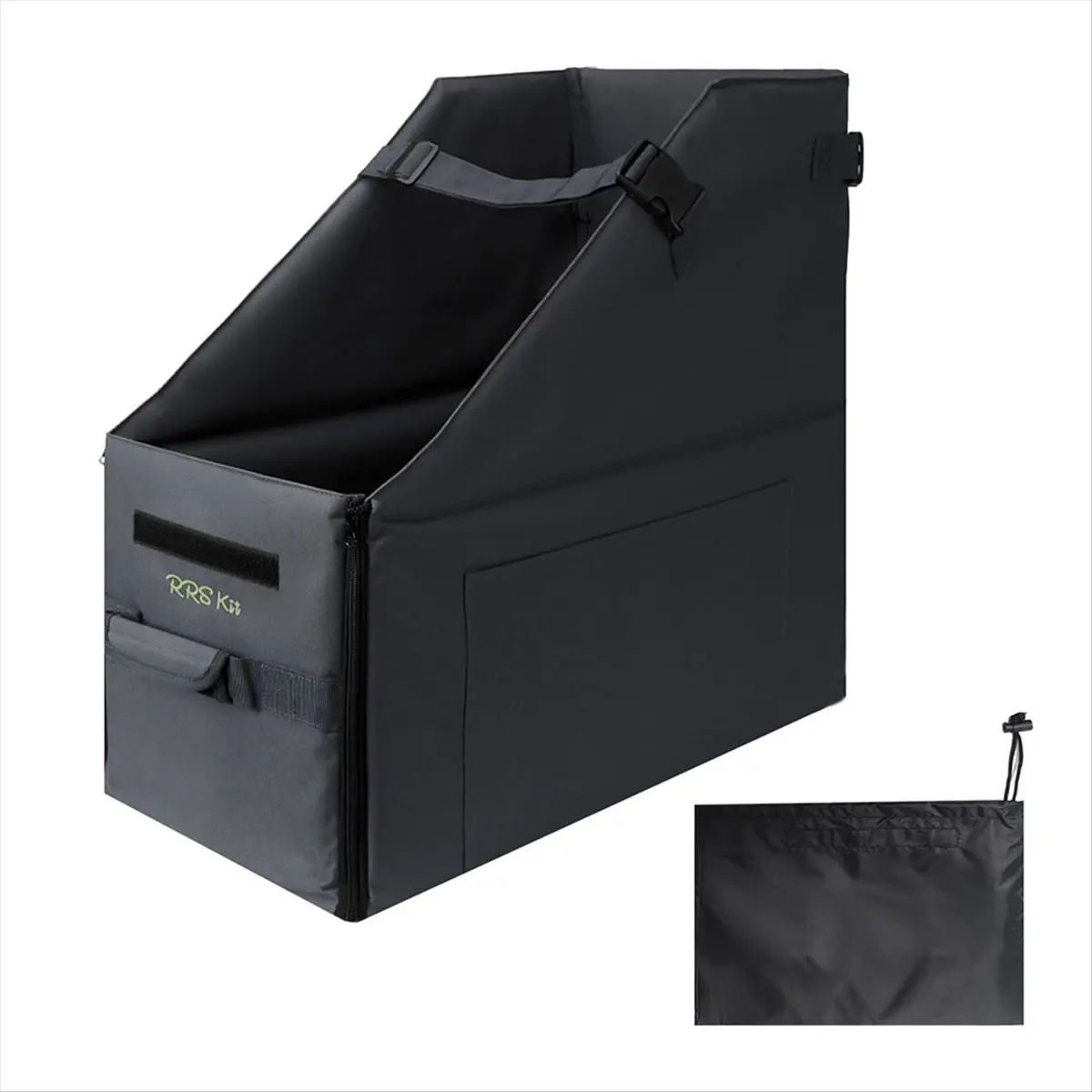 Super RRSKIT Collapsible Bicycle Loading Bag Dustproof Waterproof Storage Bag for Brompton 14-16 Inch Bikes Black