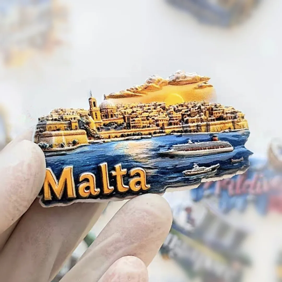Europe Malta Fridge Magnets Tourist Souvenirs Crafts Refrigerator magnet Decoration Articles Handicraft Gifts