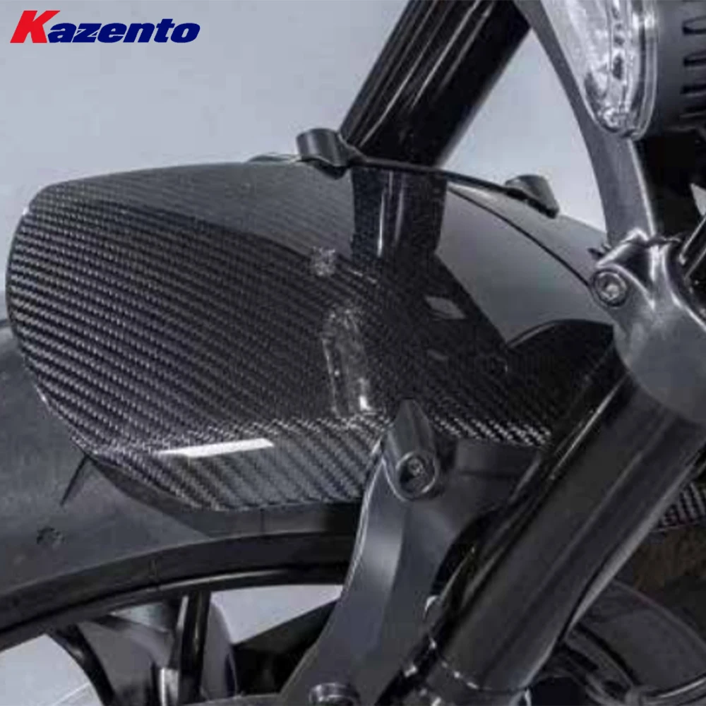 For Harley Davidson Sportster S 21-26 Dry Carbon Front Fender Rock Block Guard