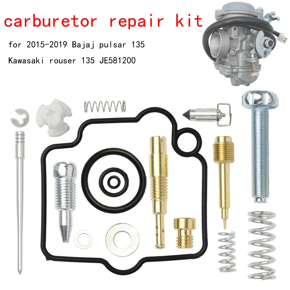 

motorcycle carburetor repair kit for 2015-2019 Bajaj pulsar 135 Kawasaki rouser 135 JE581200 CARB