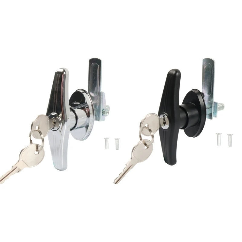 P9FD 2-teilige Premium-T-Bar-Sicherheitsschlösser mit 4 Schlüsseln, perfekt für LKW-Werkzeugkastentüren und Aufbewahrungsfächer – Detail 8
