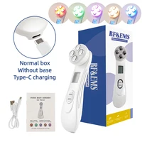 Máquina de estiramiento Facial de alta frecuencia EMS, masajeador Facial de microcorriente para rejuvenecimiento de la piel, dispositivo de belleza con fotones LED
