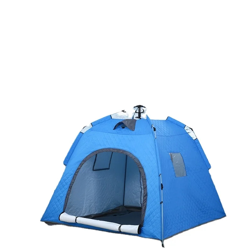 

Extreme Cold Protection Outdoor Camping Tent for Ice Fishing Thickened Quilted Square Shape Windproof Waterproof Made Oxford