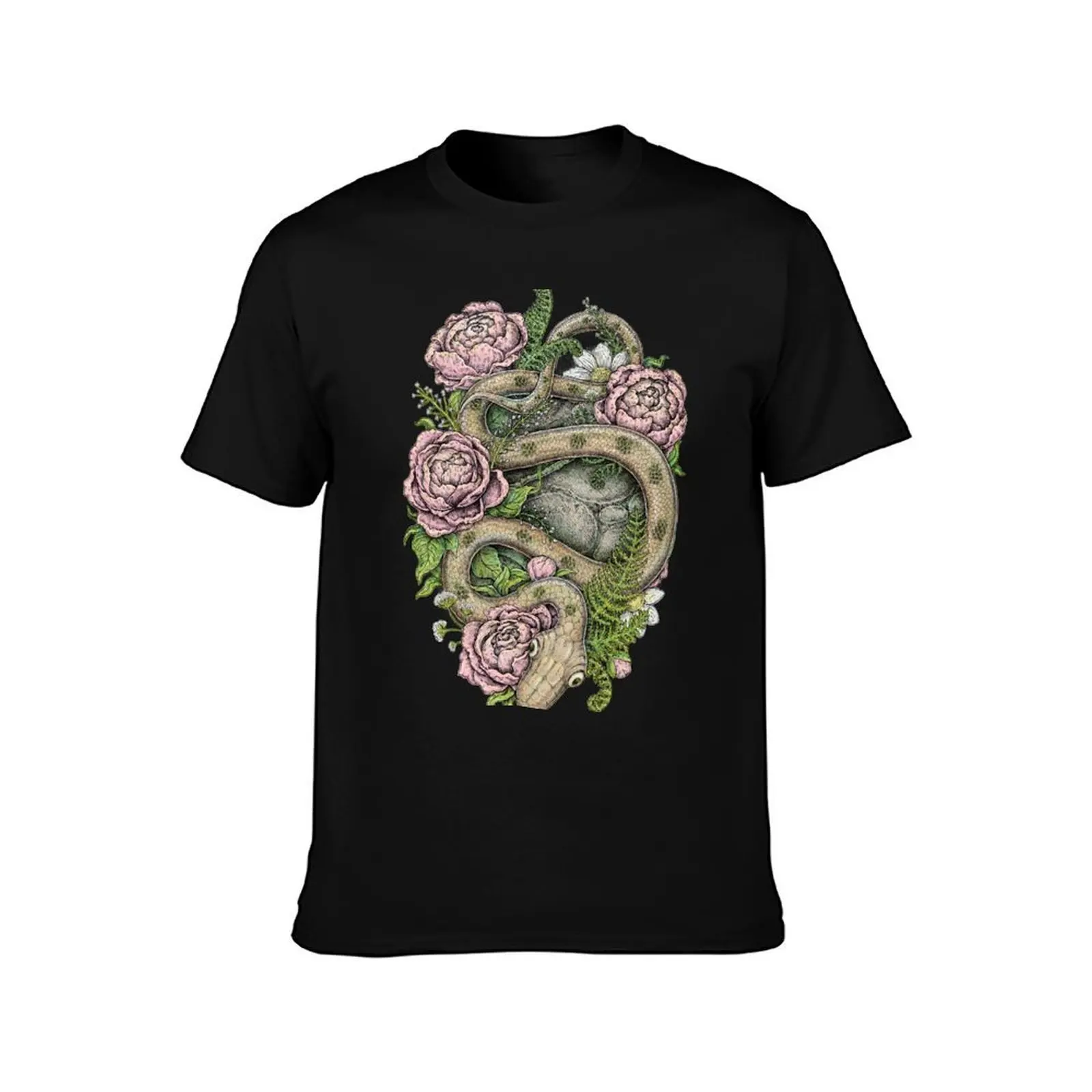 Among the Peonies - Colorful Version T-Shirt t shirt custom print T-Shirt