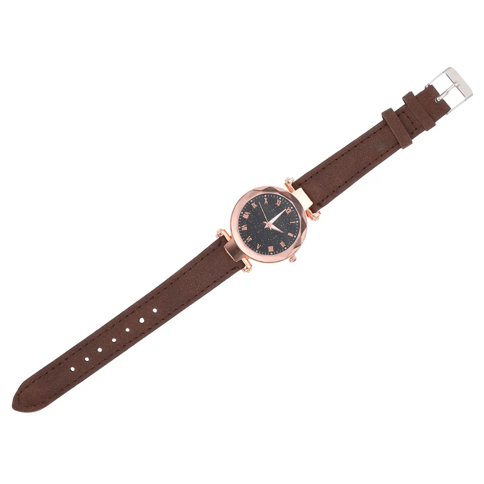 

Roman Dial Quartz Watch For Women Strap Adjustable Female Wristwatch Fashion Lightweight Daily Wear