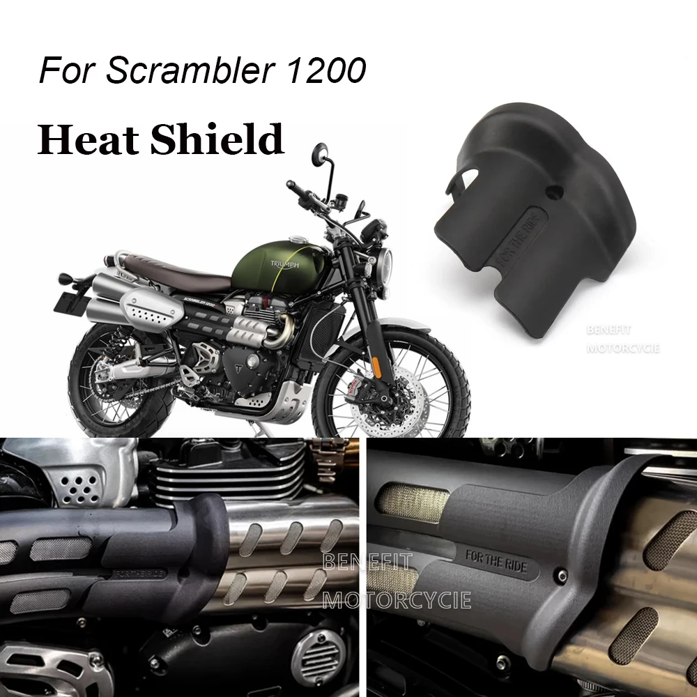 For Scrambler 1200 Accessories Exhaust Pipe Protector Heat Shield Cover Anti-scalding CoverGuard Fits SCRAMBLER 1200