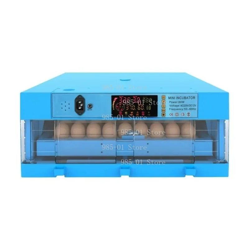 Automatic 64 Eggs Incubator Digital Hatcher with Temp Humidity Control for Poultry Eggs