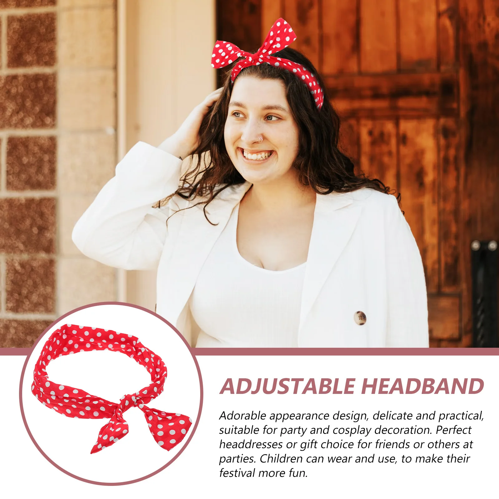 

4Pcs Decorative Headbands Twist Bow Wired Hairbands Safe Comfortable Party Headdress Wire Headbands Bow Headband