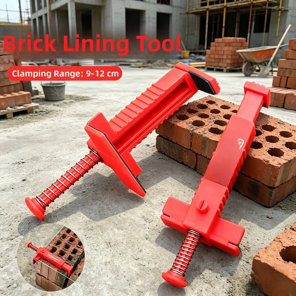 

Adjustable Bricklaying Line Stretcher 9-12cm Red PA6 Plastic Masonry Tool For For Multi Angle Stay Wire Construction Clamp