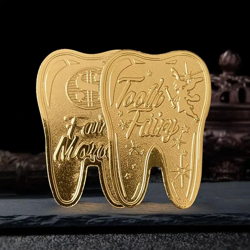 Tooth Fairy Money Gold Home Decor Souvenir Challenge Coin Souvenir Challenge Coin Lucky Coin Child Collection For Party