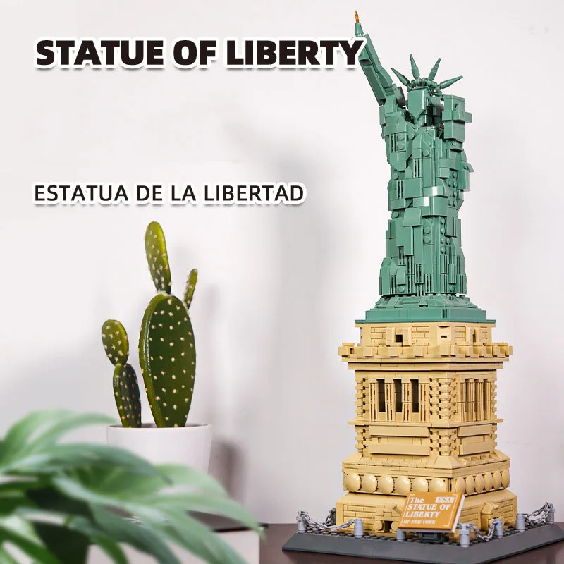 Creative America New York Building Block Statue of liberty Construction Model Brick Architecture Educational Toys For Gifts