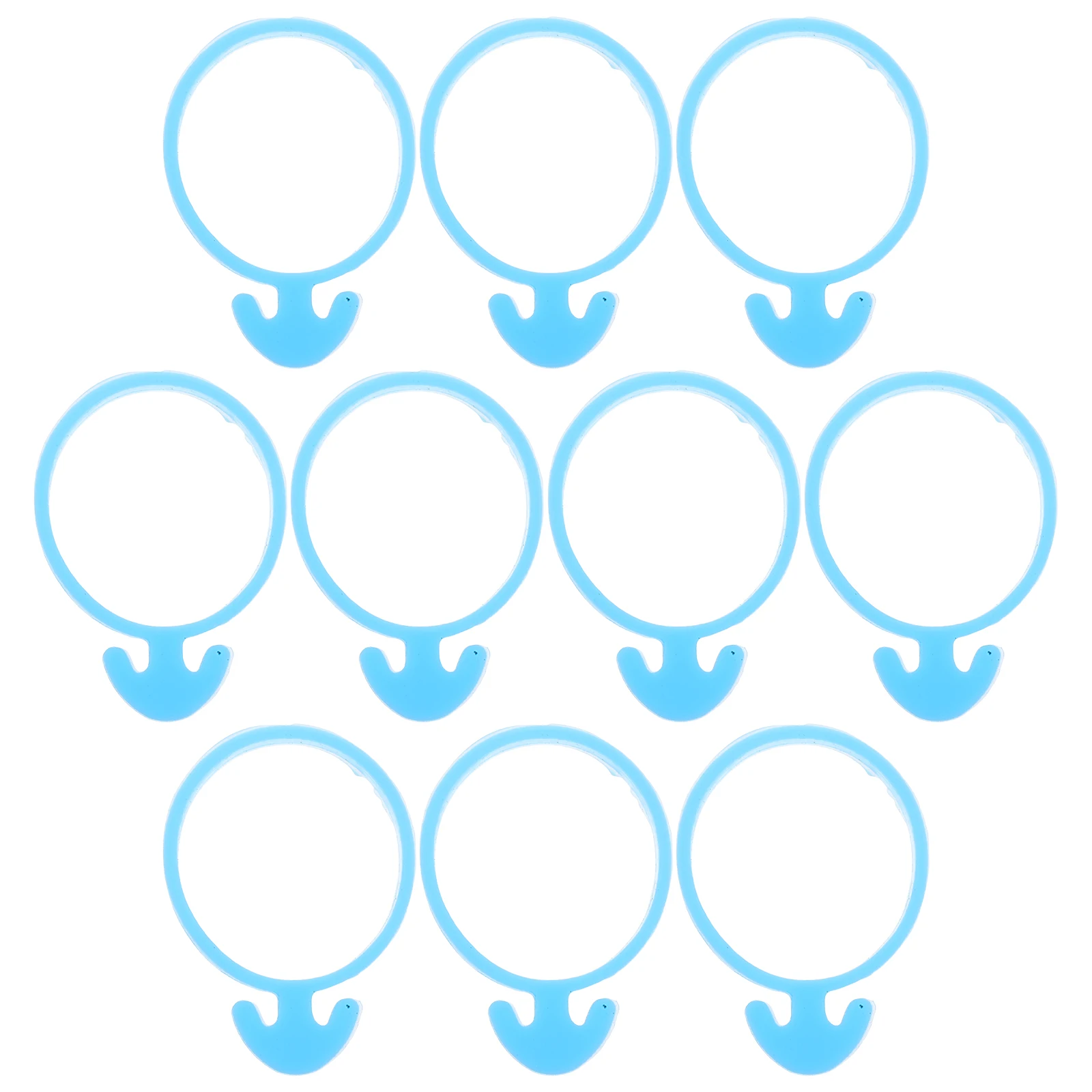 

10Pcs Silicone Piping Bag Clips Baking Supplies Round Sealing Rings for Cake Decorating Leak-Resistant Pastry Decorating Tools