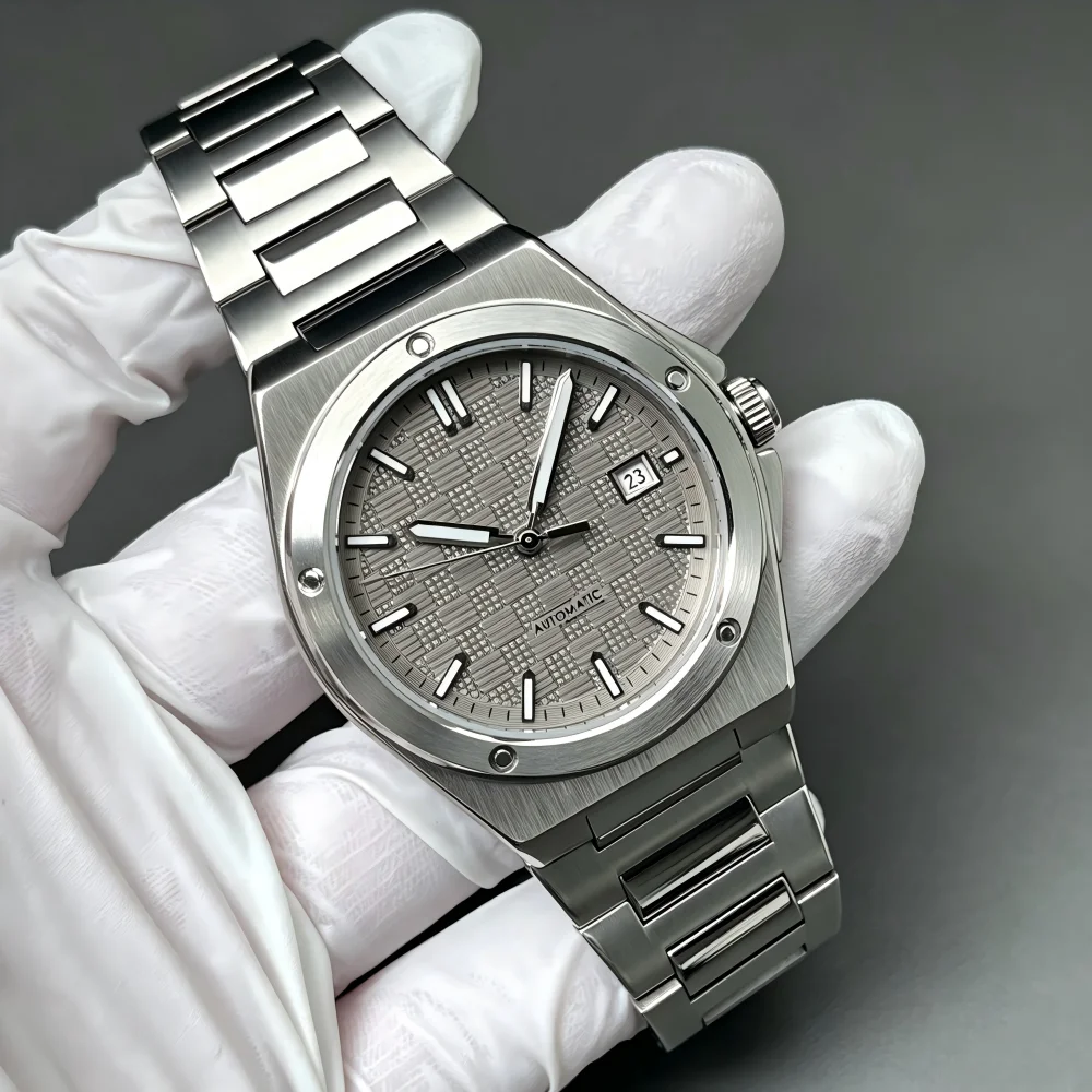 New 40mm Men's Mechanical Watch, with Colored Dial and Luminous Effect, Miyota 8215 Automatic Mechanical Watch