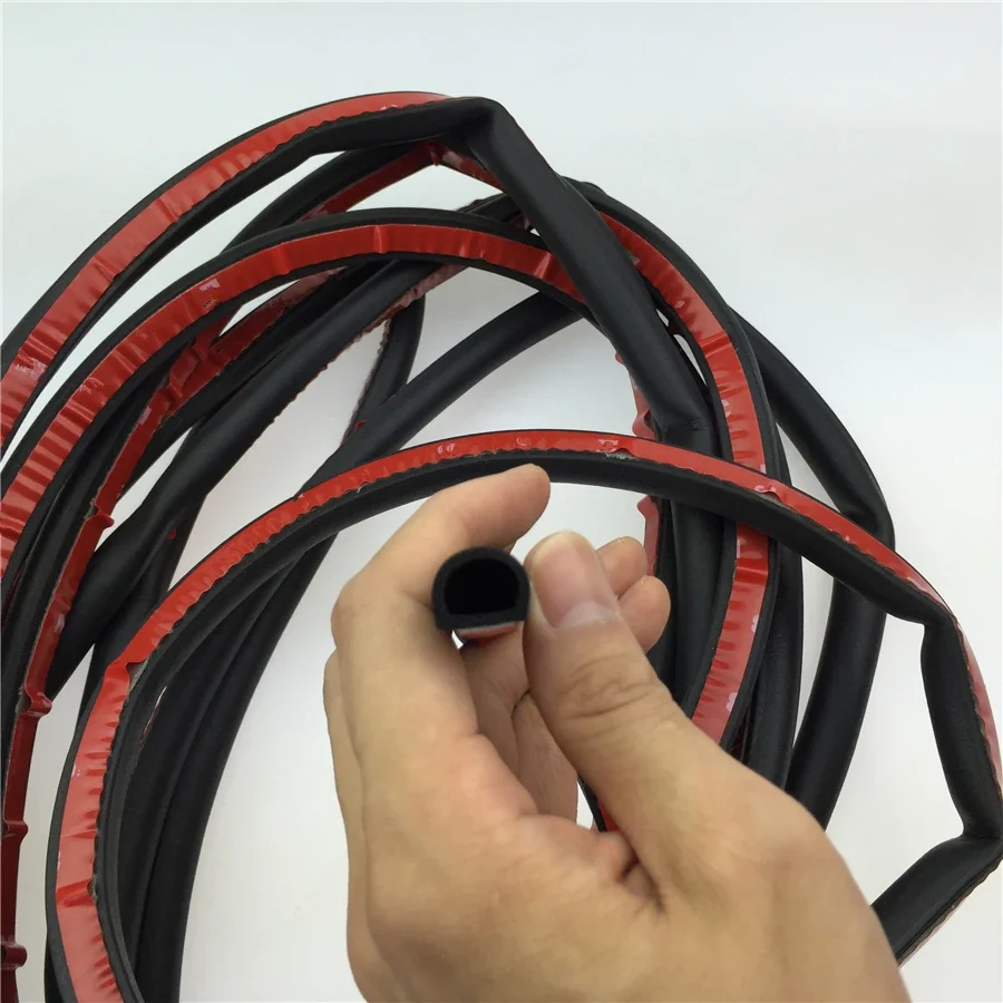 A Length of 10 Meters for 1000cm Car Noise and Dust Seal Strip Adhesive Strip Installation 12mm X14mm Packing