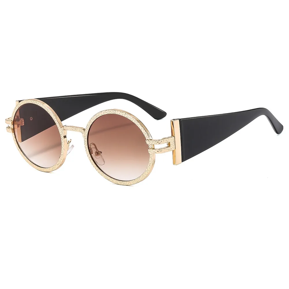 

Дизайнерские круглые солнцезащитные очки в стиле панк с защитой от ультрафиолета, овальные солнцезащитные очки в стиле хип-хоп, уличная одежда в стиле ретро для путешествий, очки для женщин и мужчин