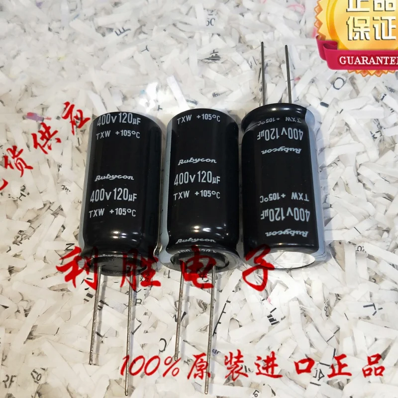 2 PCS 120 UF 400 V Capacitor Eletrolítico 400V120 UF Alta Frequência Baixa Resistência