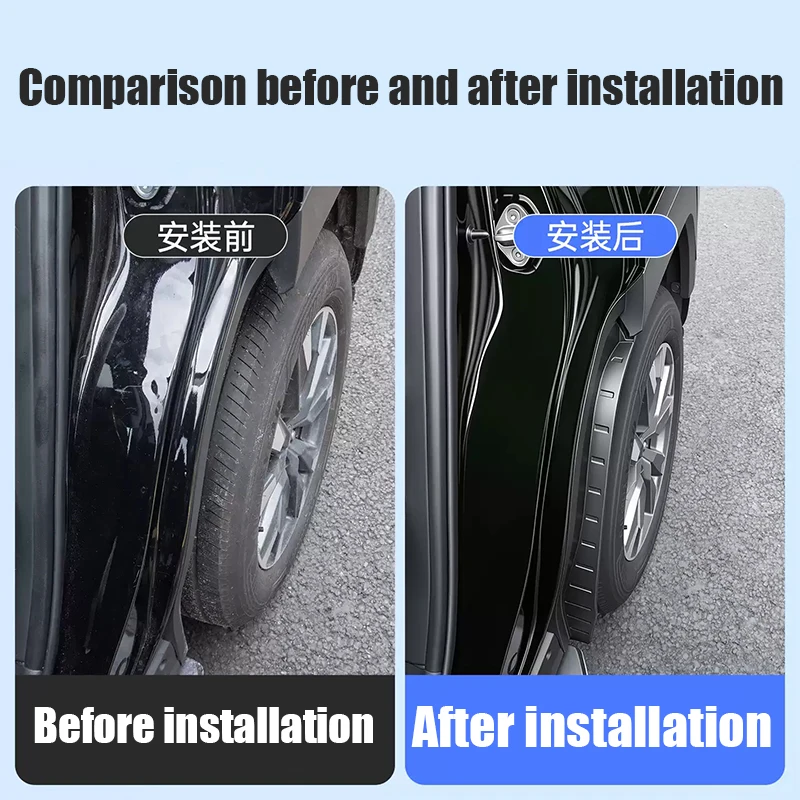 Rear wheel lining mudguard with soundproof cotton exterior protective components For Toyota RAV4 XA60 Wildlander 2026 2027