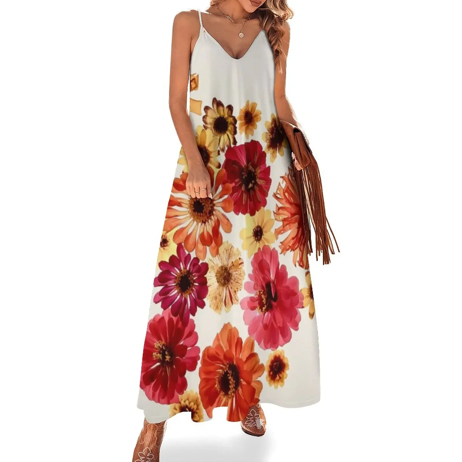 

Jovia Botanical Sleeveless Dress dress summer 2024 women womens clothing women's evening dresses 2024 Summer skirt