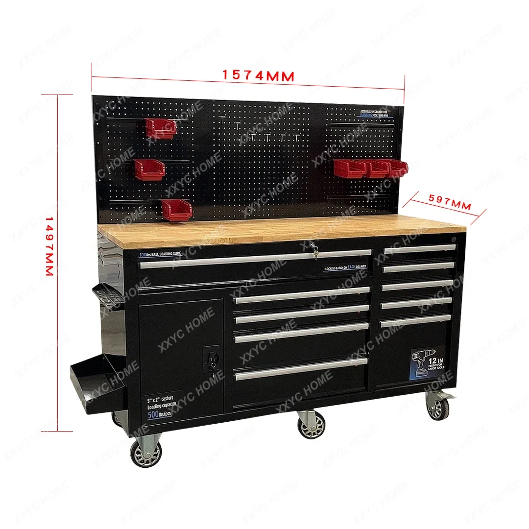 AAUS Tool Cart Cart Heavy Workshop Auto Repair Mobile Maintenance Tool Cabinet Multifunctional Trolley