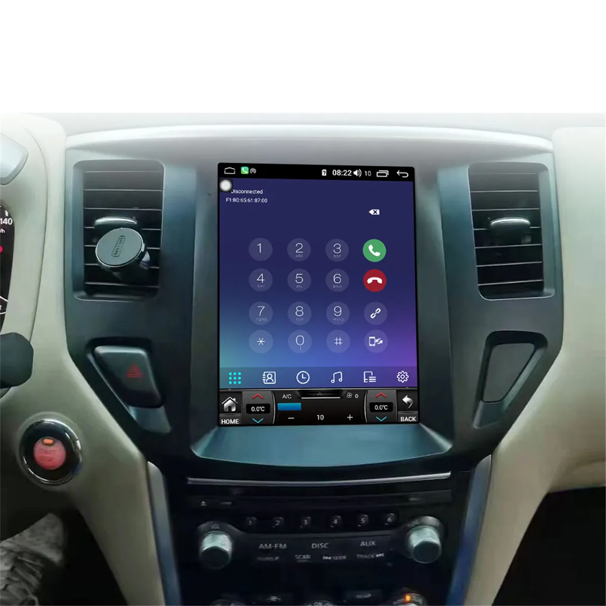 Reproductor Multimedia para coche, Radio estéreo con Android 12, pantalla Tesla, Carplay, 8G + 2011G, Bluetooth, para Nissan Pathfinder 2021-256