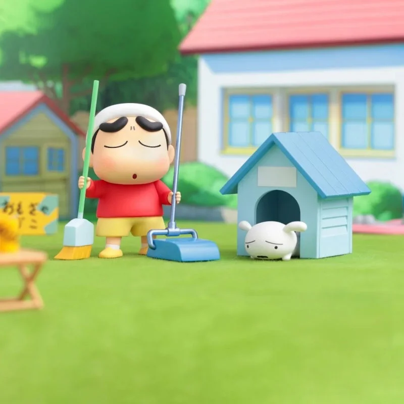 น่ารัก Crayon Shinchan กล่องตาบอดรูปของขวัญวันเกิดของเล่นสะสมอะนิเมะอนุพันธ์ตุ๊กตาน่ารักสําหรับทุกวัน