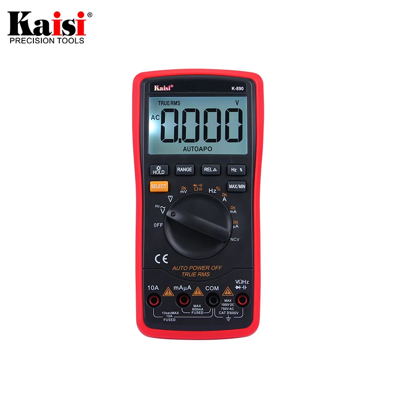 Kaisi K9033 count High precision automatic measuring range digital multimeter true RMS digital capacitor temperature measurement