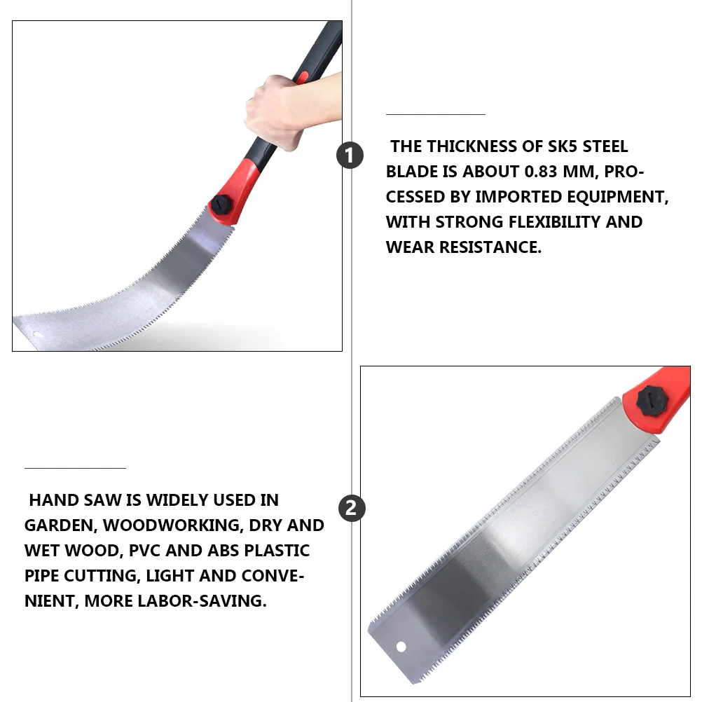 

1pc Woodworking Hand Saw Sk5 Steel Garden Pruning Tool Waist Trimming Fast Cutting Pvc Abs Pipe Wood Cutter Durable Flexible